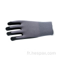 Gants à main de nitrile de nylon anti-glissade HESPAX